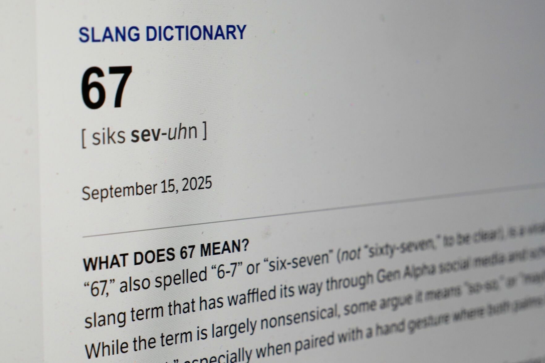 Dictionary.com’s word of the year is '6-7.' But is it even a word and what does it mean?